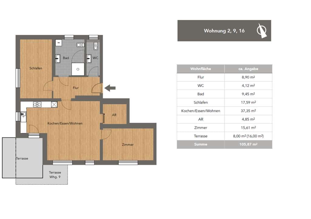 Immobilie in Untersiemau - NEUBAU - Eigentumswohnungen in Untersiemau! Moderne Wohnungen im Erdgeschoss mit Terrasse und Parkplatzmöglichkeit! - Bild 4