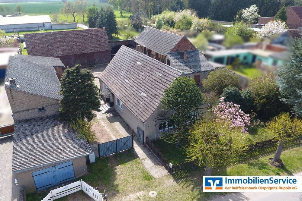 Immobilie in Wusterhausen/Dosse - Idyllisches Hofensemble mit 2.453 m² Grundstück - perfekt für Individualisten und Macher - Bild 1