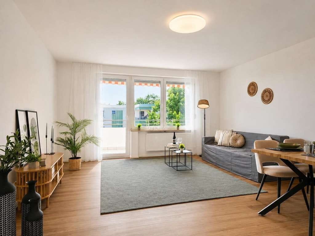 Immobilie in Niederwerrn - Provisionsfrei: Frisch renovierte 4-Zimmer-Wohnung mit großem Balkon & 2 Parkplätzen - Bild 0