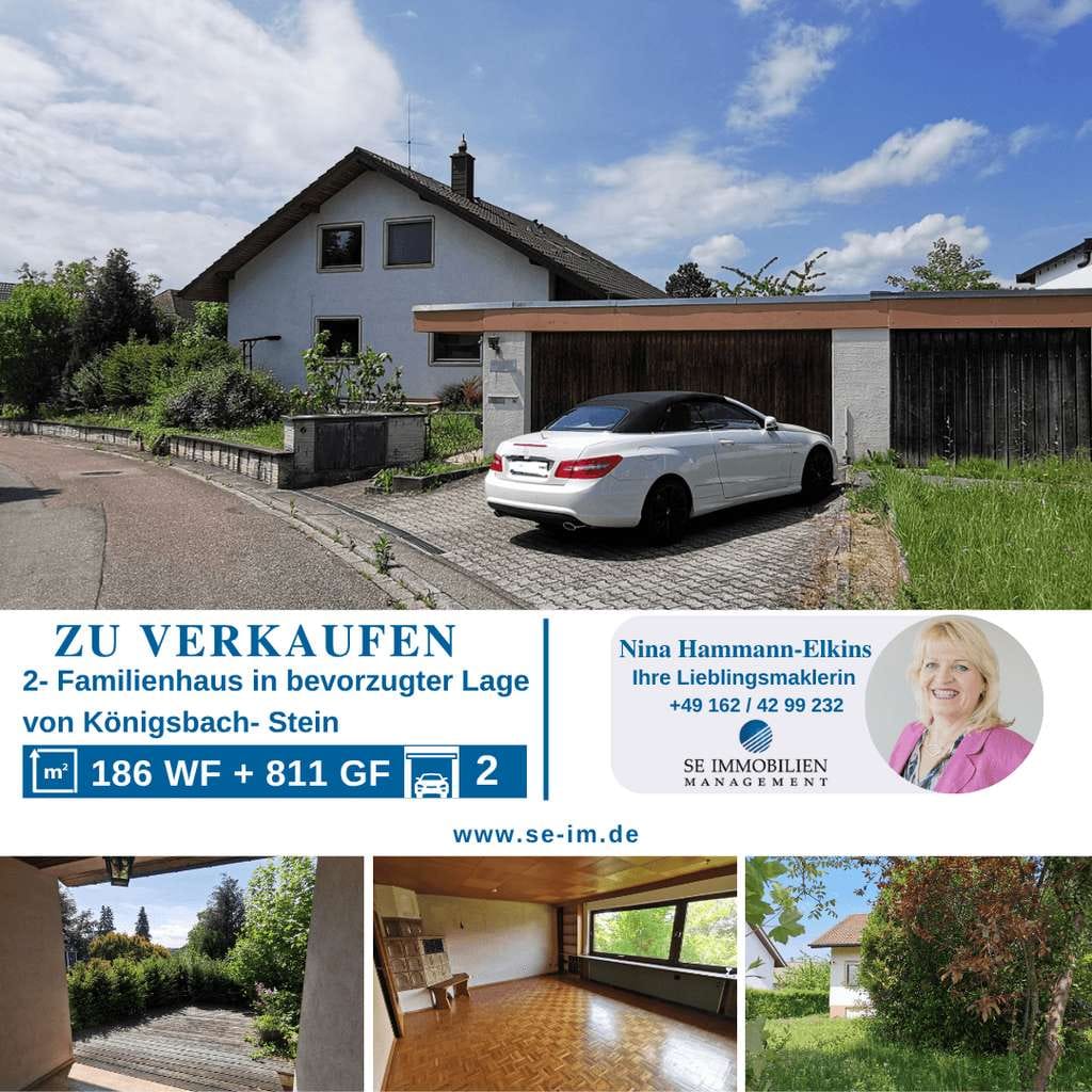 Immobilie in Königsbach-Stein - Viel Platz für die große Familie - 2 Familienhaus in begehrter Lage - Bild 0