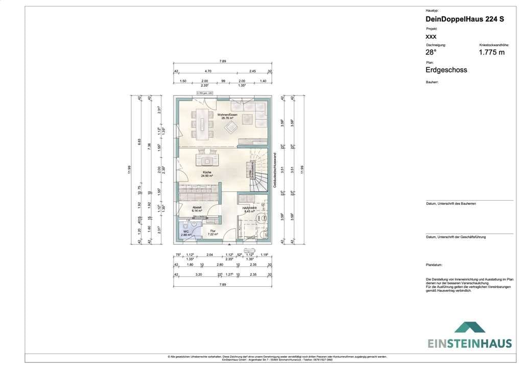 Immobilie in Großkarolinenfeld - 2 x XXL Doppelhaus inkl. Keller und Grundstück - Bild 3