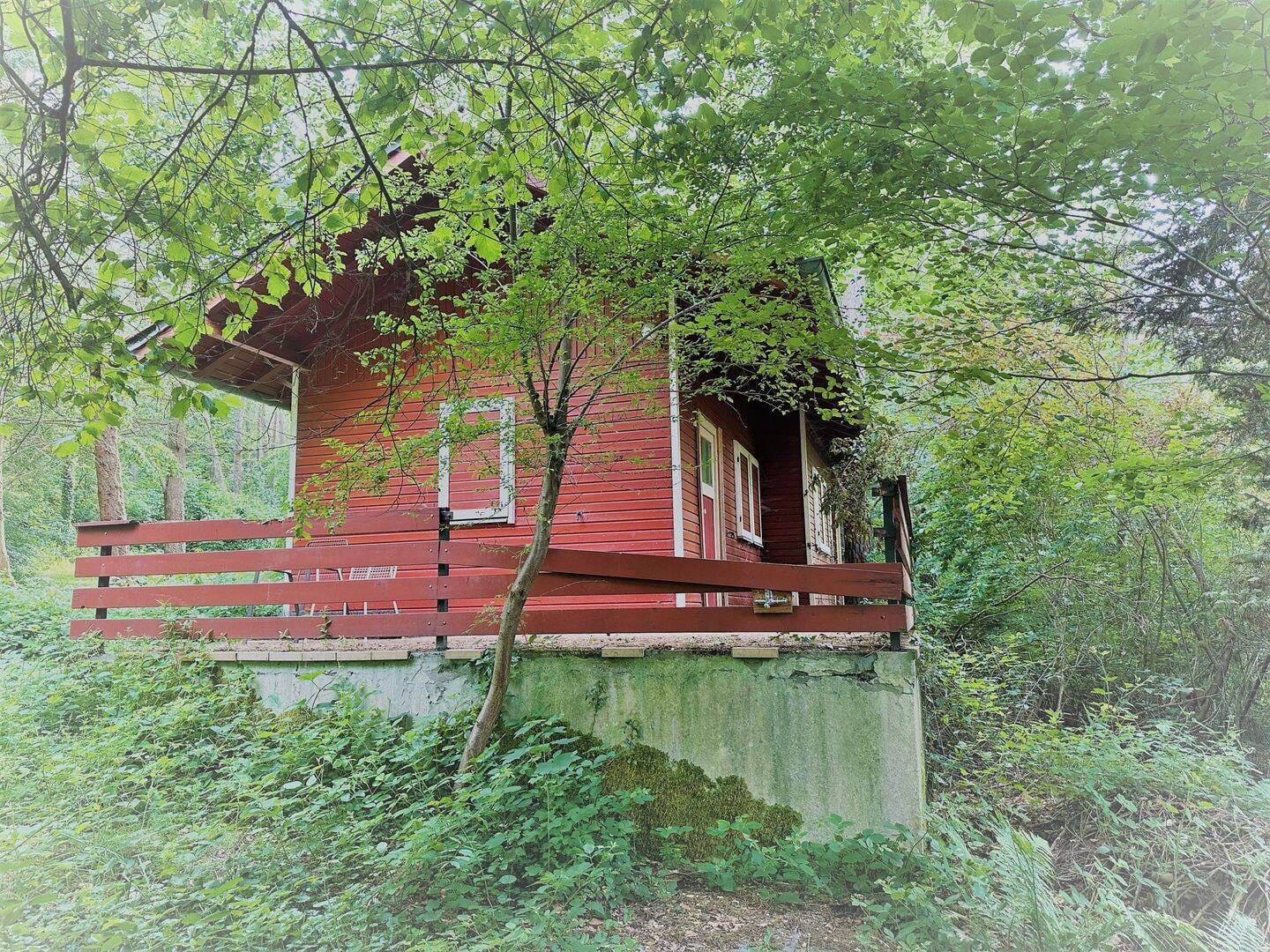 Immobilie in Carlsberg - *** Kleines Wochenendhaus im Naturschutzgbiet Pfälzerwald in Carlsberg-Hertlingshausen *** - Bild 0