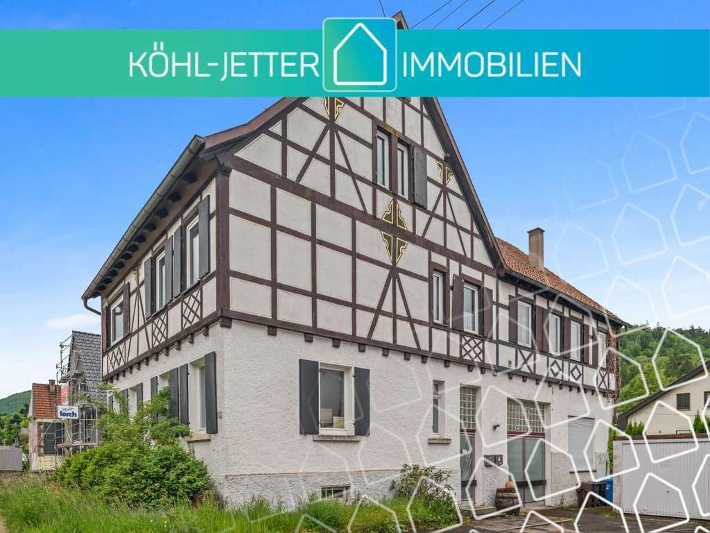 Immobilie in Albstadt - Großzügiges Wohnhaus mit integriertem Lager-/Gewerbebereich in Albstadt-Margrethausen! - Bild 0