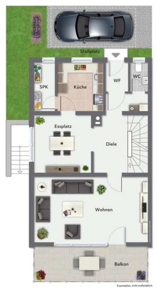 Immobilie in Notzingen - Familien aufgepasst! Attraktive Doppelhaushälfte mit sonniger Terrasse & Garten! - Bild 1
