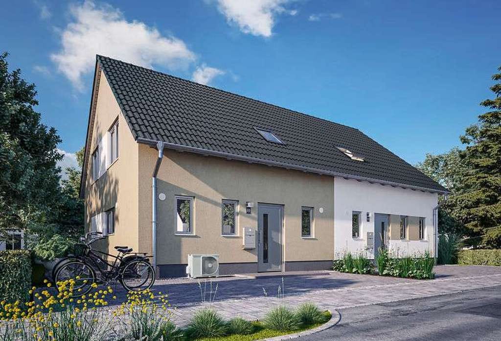 Immobilie in Gerach - 2 Doppelhaushälften in Gerach, massiv gebaut, Preis inkl. Grundstück - Bild 4