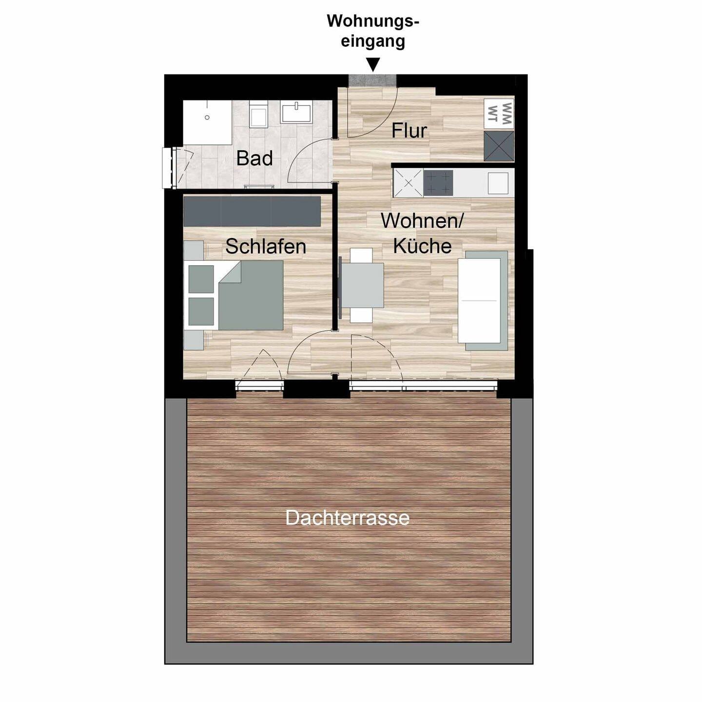 Immobilie in Ronshausen - Penthouse-Wohnungen im Grünen - Wohnprojekt Tanzgarten - Bild 1