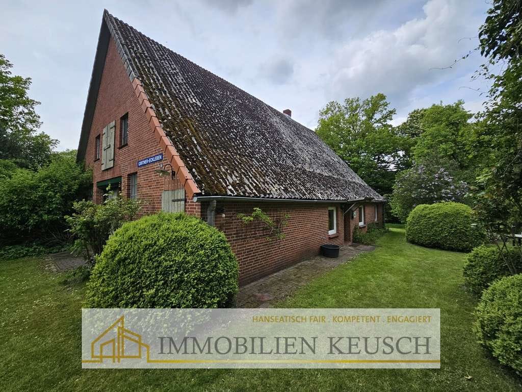 Immobilie in Breddorf - Historisches 200 Jahre altes Fachwerkhaus & Stallgebäude am idyllischen Mühlenbach in gutem Zustand - Bild 4