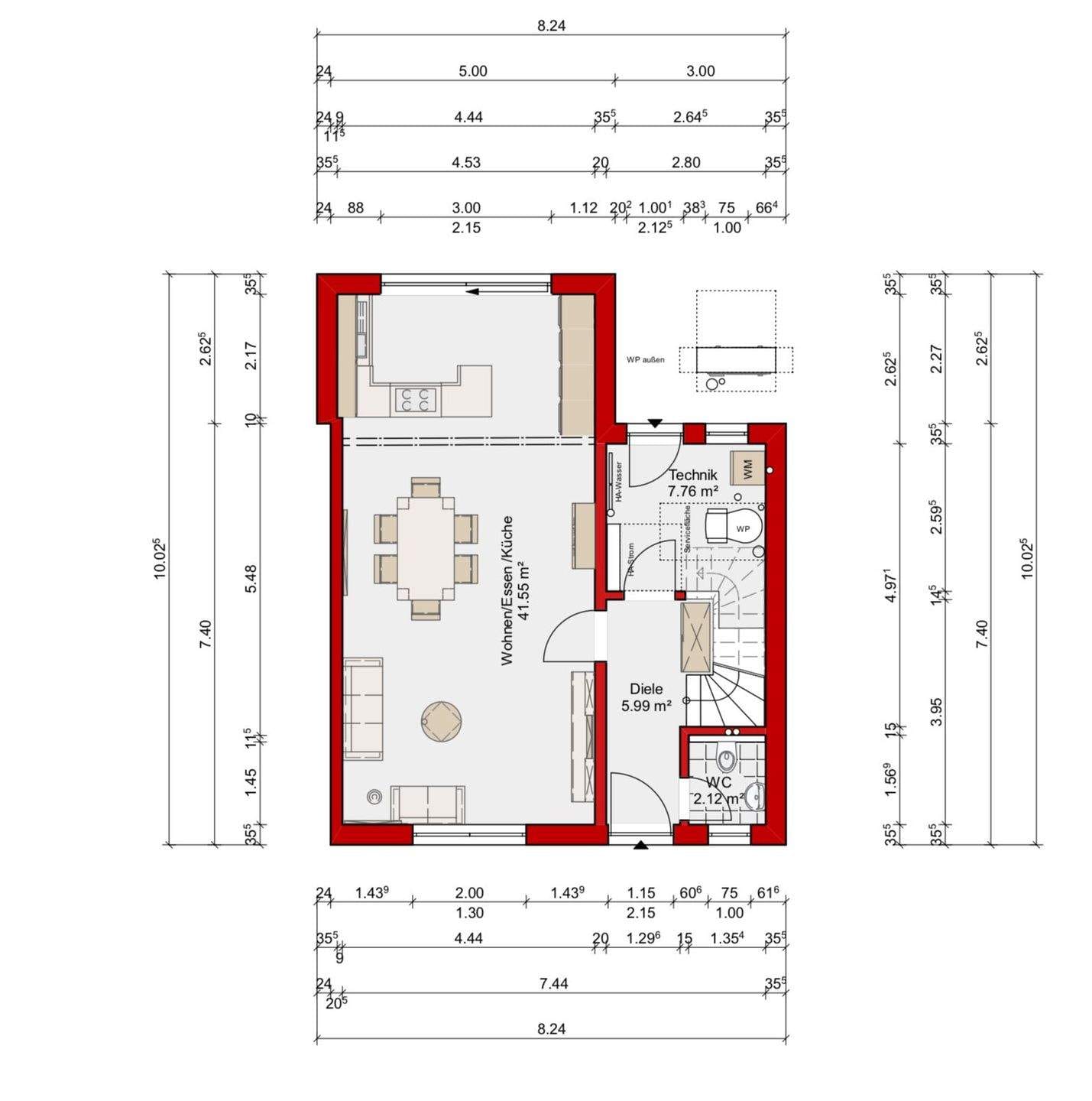 Immobilie in Veitshöchheim - Fertig projektieres 144 m² Einfamilienhaus inkl. 320 m² Grundstück im Altort von Veitshöchheim - Bild 2