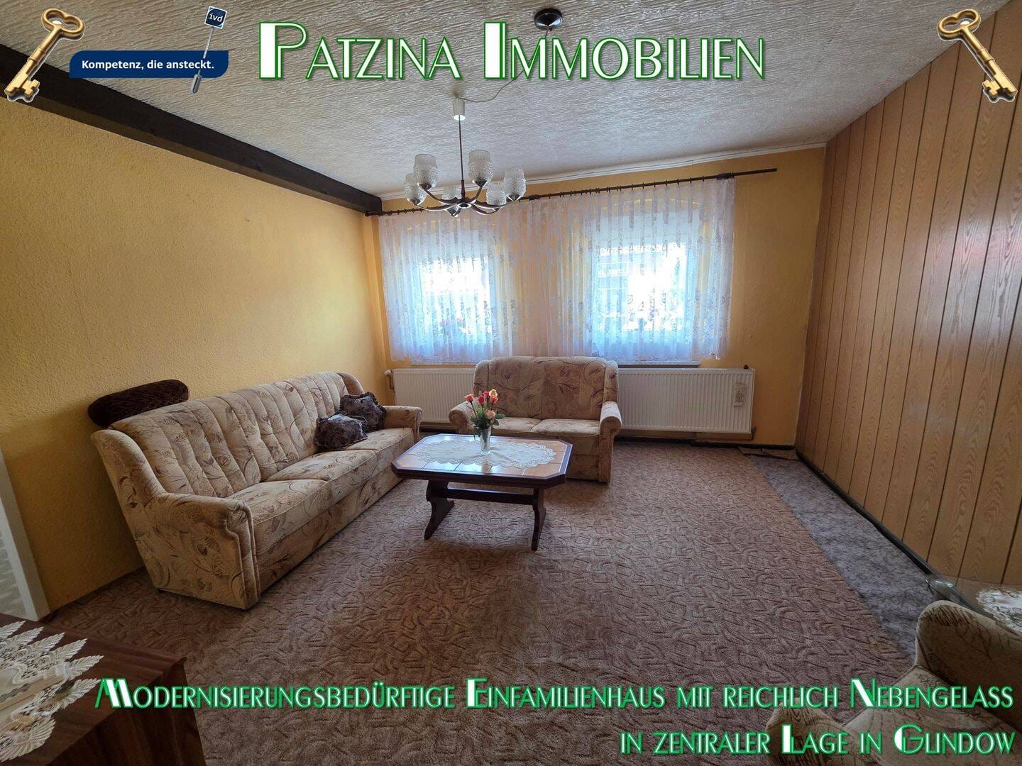 Immobilie in Werder (Havel) - Modernisierungsbedürftiges Einfamilienhaus mit reichlich Nebengelass in zentraler Lage in Glindow - Bild 2