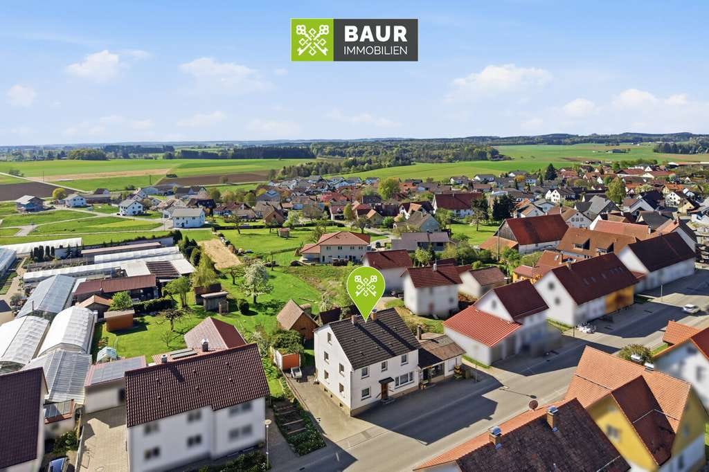 Immobilie in Steinhausen an der Rottum - 360° | Geräumiges Wohn- und Geschäftshaus in idyllischer Lage in Bellamont - Bild 1
