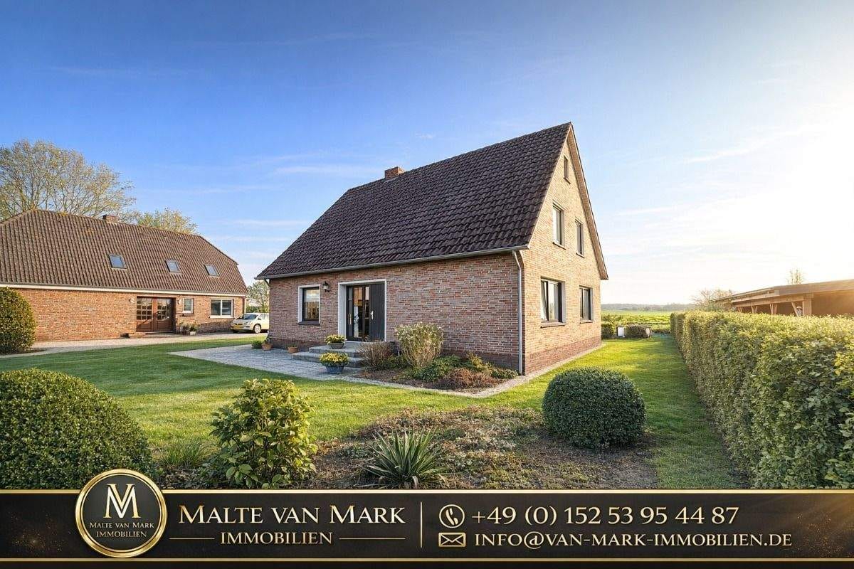 Immobilie in Ochtersum - Ankommen. Durchatmen. Zuhause sein. Ihr Einfamilienhaus mit großem Garten und traumhaftem Weitblick - Bild 0
