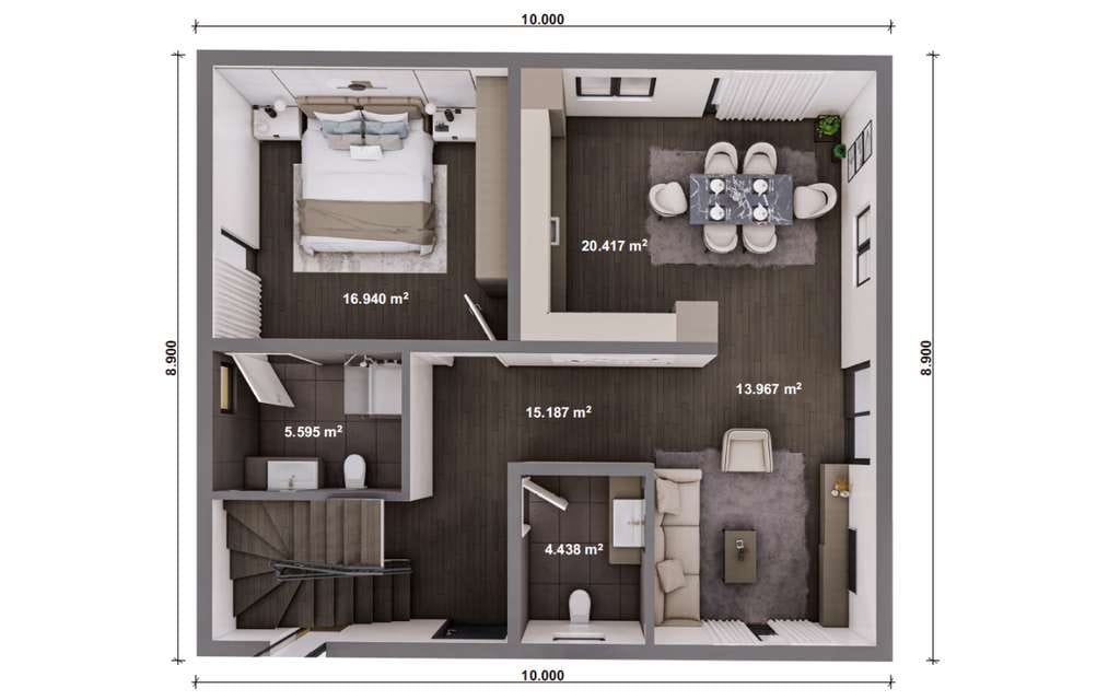 Immobilie in Oppenweiler - Projektiertes Einfamilienhaus Schlüsselfertig - Bild 1