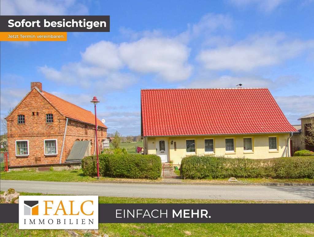 Immobilie in Siggelkow - Bodenständiges Wohnhaus mit großem Nebengelass – ideal für Handwerk und Hobby - Bild 0