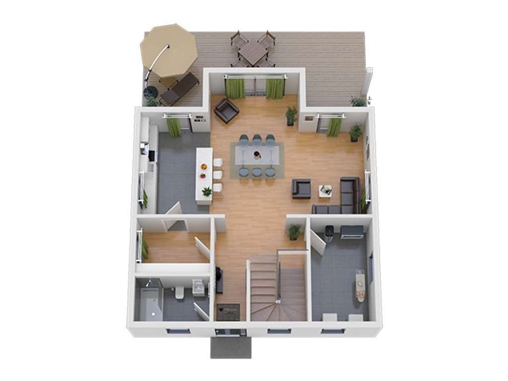 Immobilie in Vestenbergsgreuth - Familienglück pur - Neubau-Doppelhaushälfte mit Grundstück & Wohlfühlambiente - Bild 2