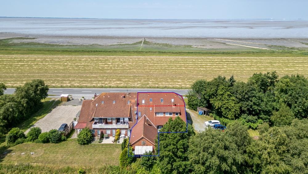 Immobilie in Jade - Attraktive und möblierte 3-Zimmer-Ferienwohnung, Nähe Nordsee in ländlicher Lage direkt am Jadebusen - Bild 3