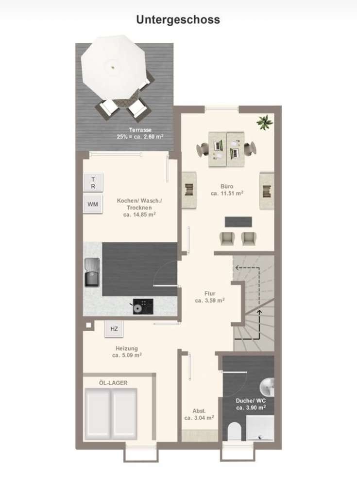 Immobilie in Mettlach - Reihenmittelhaus Raumwunder zum Energiekosten sparen - Bild 4