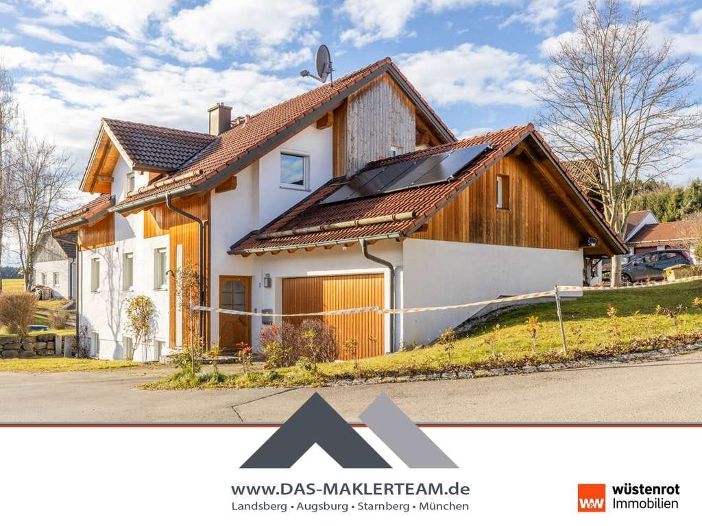 Immobilie in Jengen - Stilvolles Einfamilienhaus mit traumhaftem Ausblick, Doppelgarage & Vollunterkellerung - Bild 0