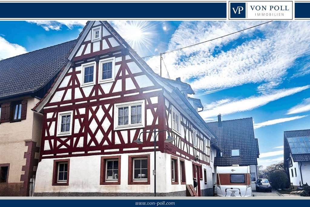 Immobilie in Wiernsheim - Kernsaniertes Fachwerkhaus - Bild 0