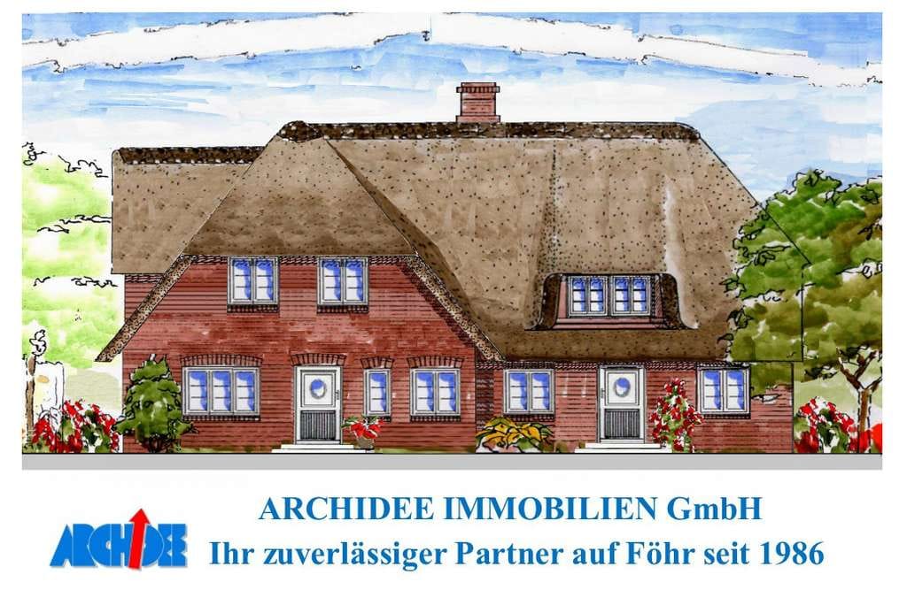 Immobilie in Utersum - Traumhaftes Reetdachhaus mit 1 Wohnung und 1 Ferienwohnung - Bild 0