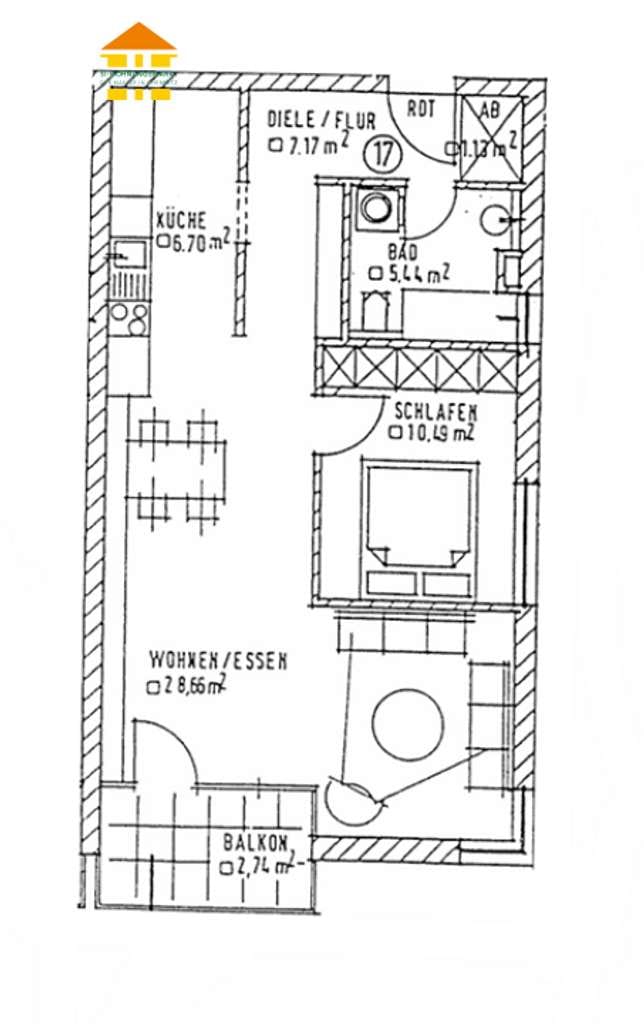 Immobilie in Burkhardtsdorf - *Kapitalanlage mit Weitblick –  2-Raum-Wohnung mit Balkon & Tiefgarage in Burkhardtsdorf* - Bild 1