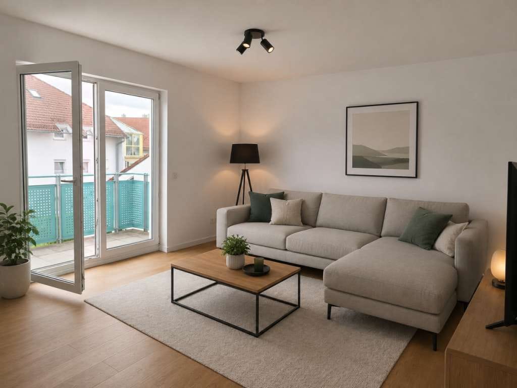 Immobilie in Neufahrn bei Freising - Schönes Wohnen im Herzen der Gemeinde - Geräumige 4 Zi,- Mais.-Whg. mit Balkon und TG, Neufahrn (s1) - Bild 2