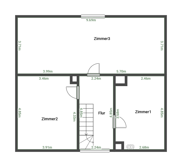 Immobilie in Saarbrücken - Freistehendes 1-2 Fam.-Haus mit Garage und Garten in einer ruhigen Wohnlage in Eschringen - Bild 2