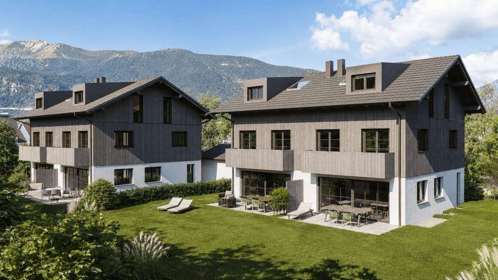 Immobilie in Farchant - Exklusives Wohnen mit Bergblick – hochwertige Neubau-Doppelhaushälfte in Farchant - Bild 1