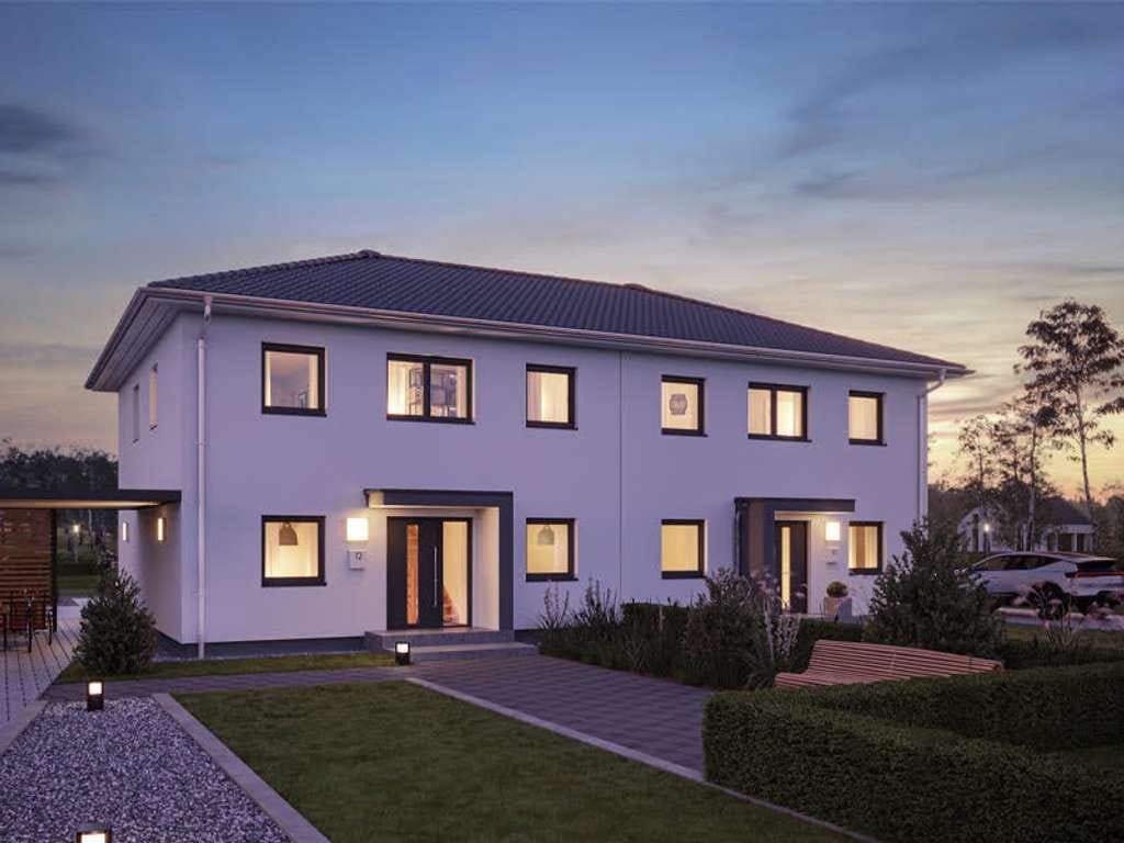 Immobilie in Bickenbach - NEUBAU / PROJEKTIERUNG - DOPPELHAUSHÄLFTE IN BICKENBACH MIT GRUNDSTÜCK - Bild 1