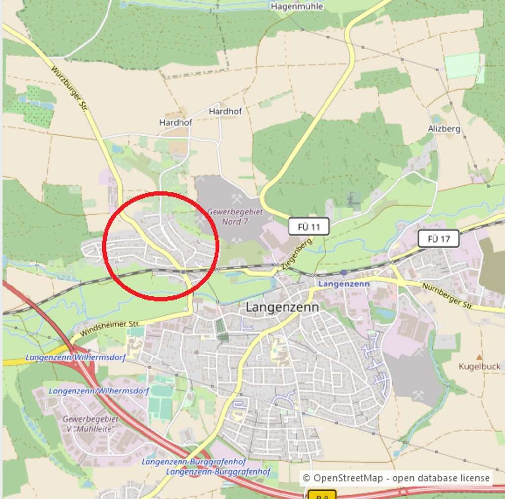 Immobilie in Langenzenn - Hang-Grundstück (611 m²) mit Haus in Langenzenn - Bild 0