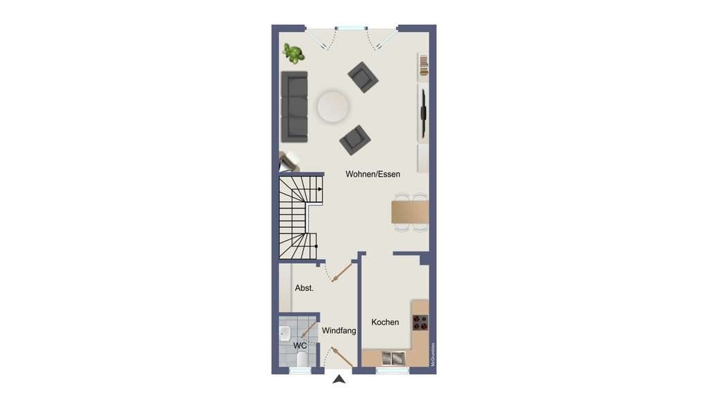 Immobilie in Künzell - Familienfreundliches Reihenmittelhaus mit Garten und Terrasse in Künzell-Bachrain - Bild 1