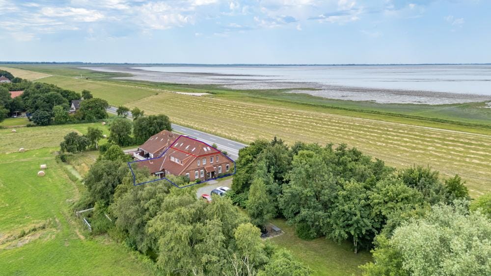 Immobilie in Jade - Attraktive und möblierte 3-Zimmer-Ferienwohnung, Nähe Nordsee in ländlicher Lage direkt am Jadebusen - Bild 2