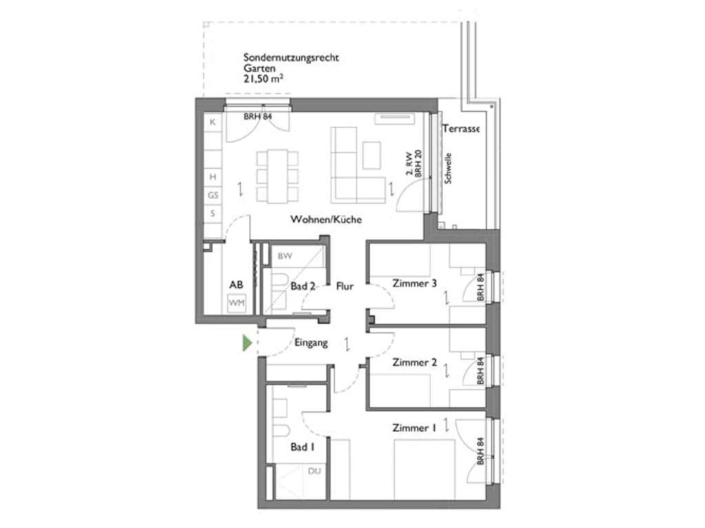 Immobilie in Naunhof - Geräumige 4-Zimmer-Familienwohnung mit Gartenanteil - Bild 1