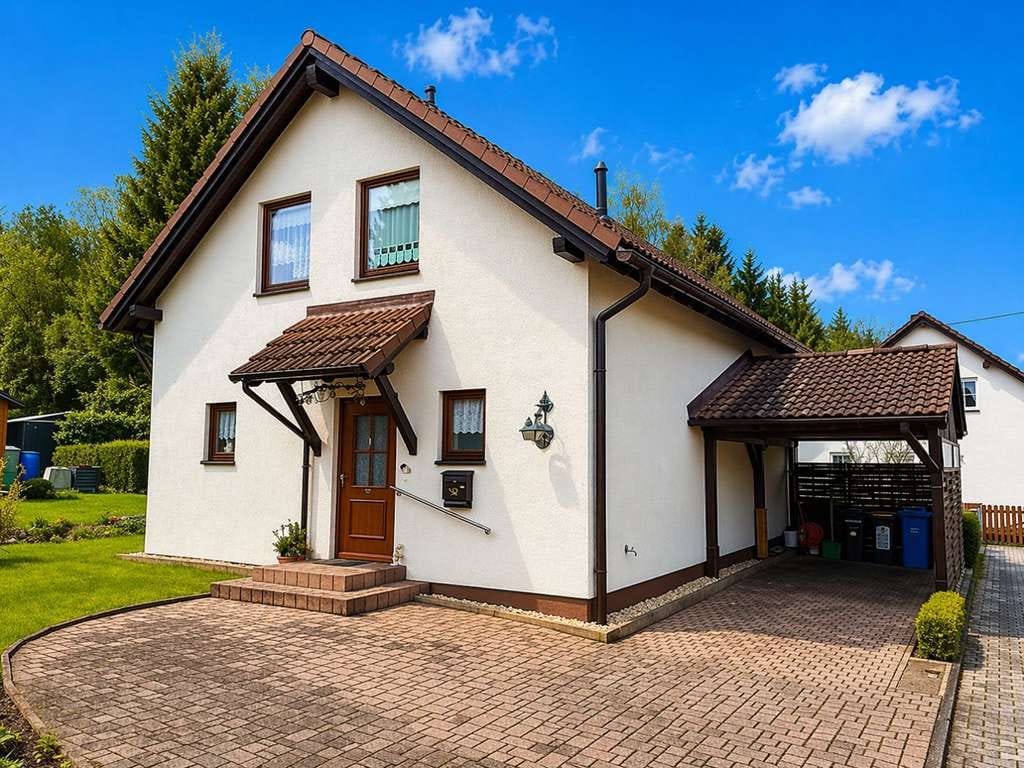 Immobilie in Crinitzberg - Charmantes, freistehendes Einfamilienhaus in ruhiger Waldsiedlung von Crinitzberg - Bild 1