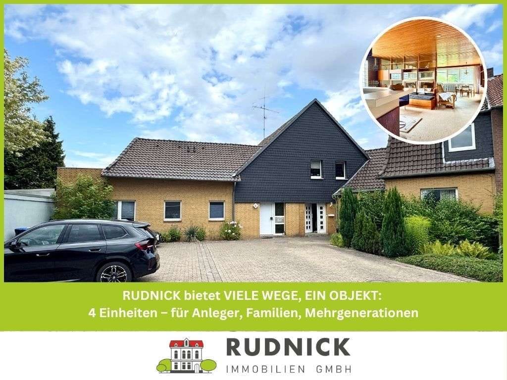Immobilie in Wunstorf - RUDNICK bietet VIELE WEGE, EIN OBJEKT: 4 Einheiten – für Anleger, Familien, Mehrgenerationen - Bild 0