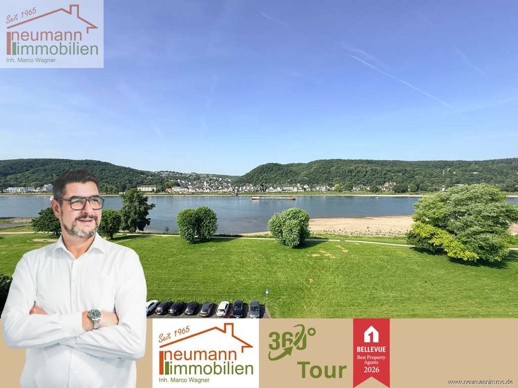 Immobilie in Bad Hönningen - Loge über dem Rhein: 2-Zimmer-Balkonwohnung – perfekt für Singles & Paare - Bild 0
