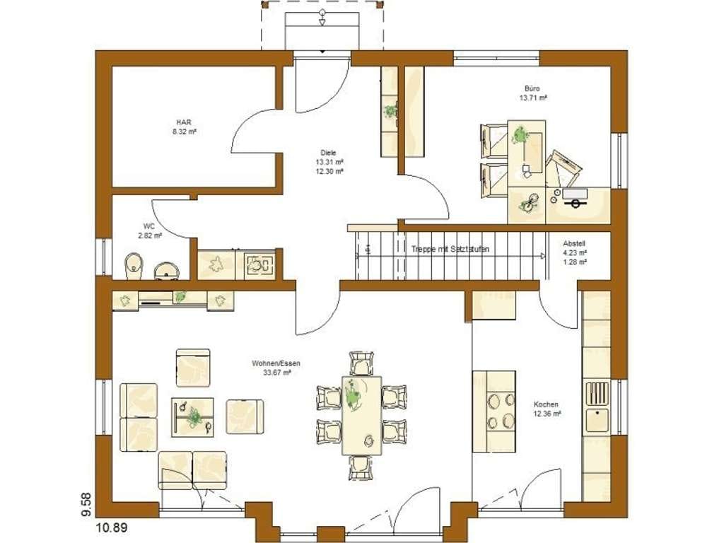 Immobilie in Peiting - Bezugsfertiges, attraktives EFH + Wohnkeller (CLOU 169) (wie Abb.) incl. Grundstück zzgl. NK - Bild 1