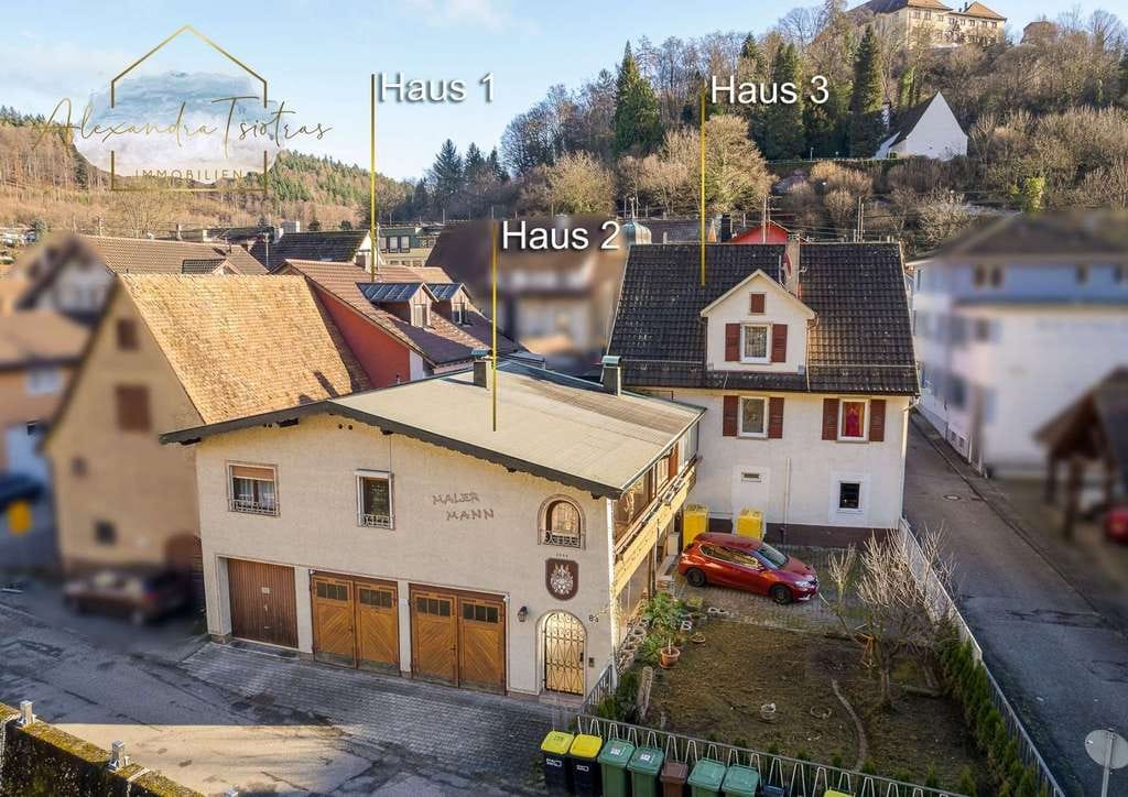Immobilie in Neuenbürg - Seltene Investmentchance:  3 Objekte, 5 Wohneinheiten, Werkstatt und 3 Garagen im Paket - Bild 0