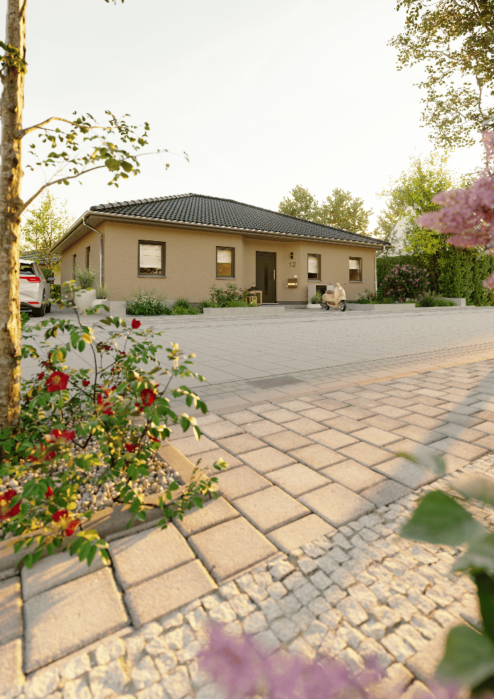 Immobilie in Amt Creuzburg - Der Bungalow mit der charmanten Form in Amt Creuzburg OT Frankenroda - ausgefallen und praktisch - Bild 4