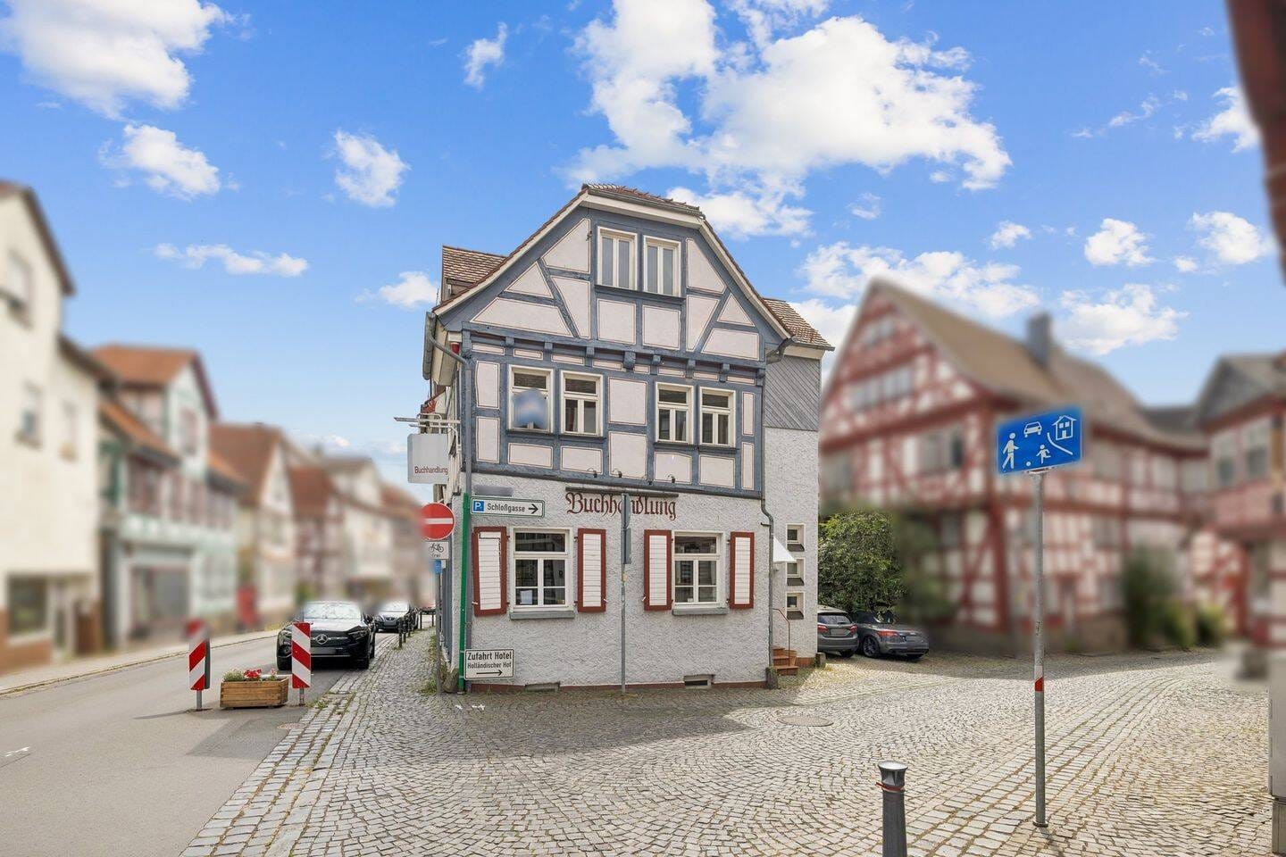 Immobilie in Lich - Fachwerk ringsum, Schlosspark um die Ecke - Wohn- und Geschäftshaus in der Licher Altstadt - Bild 3