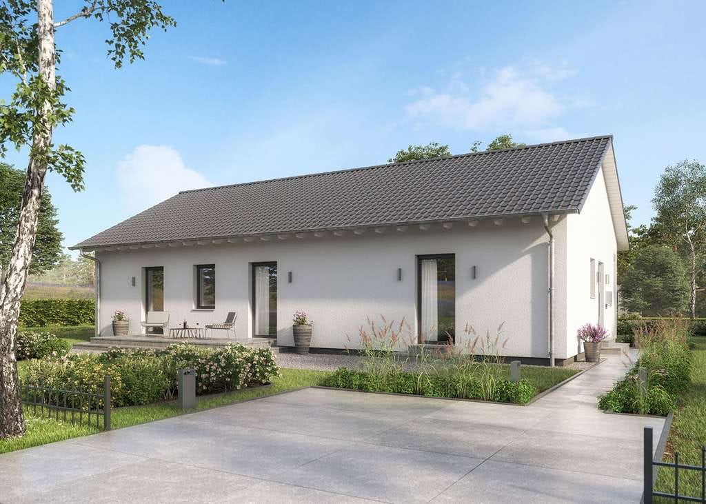 Immobilie in Haßbergen - Bungalow, barrierefrei 119 m² | Satteldach | KfW-55-Standard - Bild 1