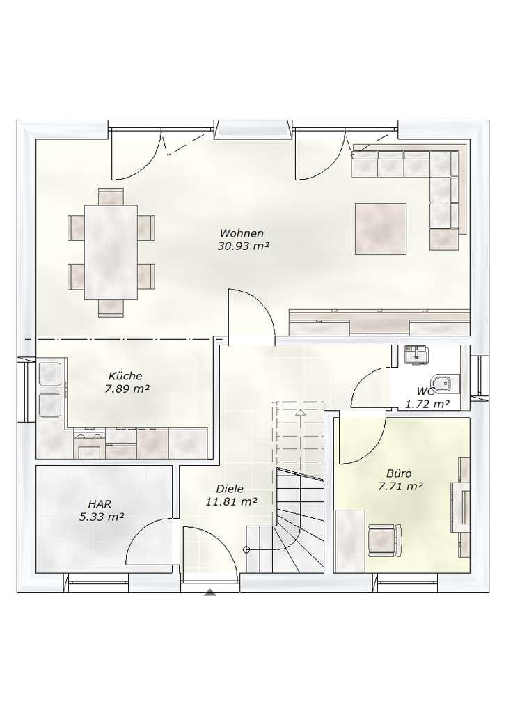 Immobilie in Naunhof - Grundstück Naunhof ! 5 Zimmer, Ton-Dachziegel, Wärmepumpe, Fußbodenheizung, Grundriss variabel ! - Bild 1