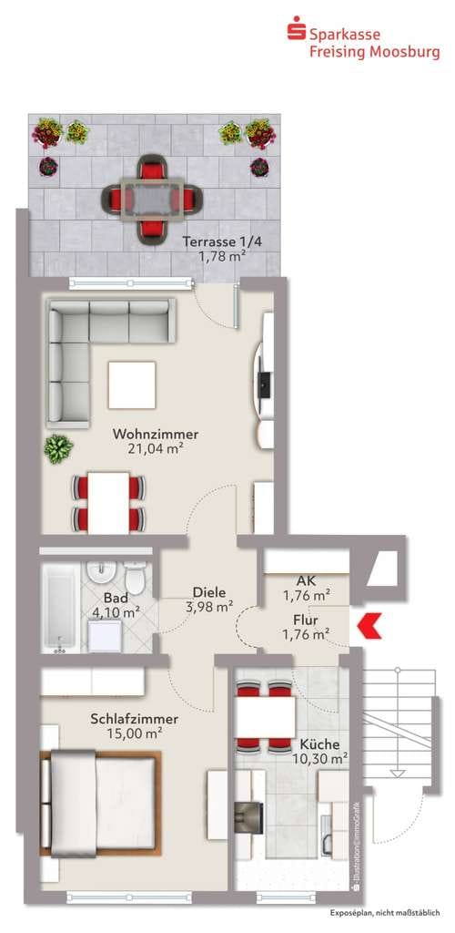 Immobilie in Unterföhring - Kapitalanlage mit Komfort und Garten - Bild 4