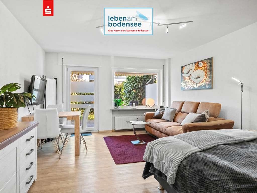 Immobilie in Hagnau am Bodensee - Schicke und freundliche 1-Zi-EG-Wohnung mit Terrasse, eigenem Garten und Stellplatz - Bild 0