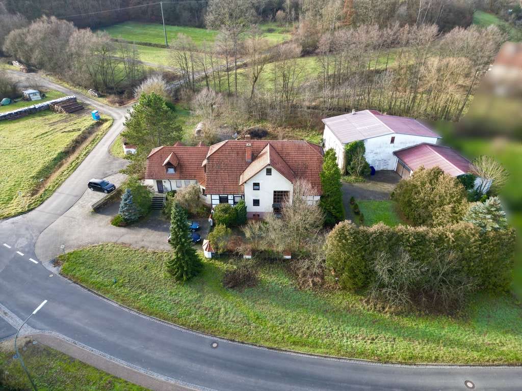 Immobilie in Ebelsbach - XXL Wohn- und Geschäftshaus (rd. 551,9m² Wohn-/Nutzfläche) mit Gerätehallen (515m² Nutzfläche) - Bild 1