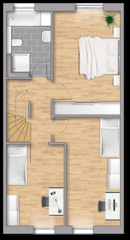 Immobilie in Messel - NUR NOCH 2 RMH!! Modernes Reihenhaus mit Dachterrasse und Garten für die ganze Familie! - Bild 3