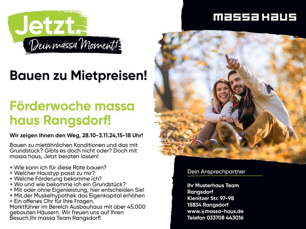 Immobilie in Großbeeren - BAUEN ZU MIETPREISEN!  Endlich wieder möglich! - Bild 0