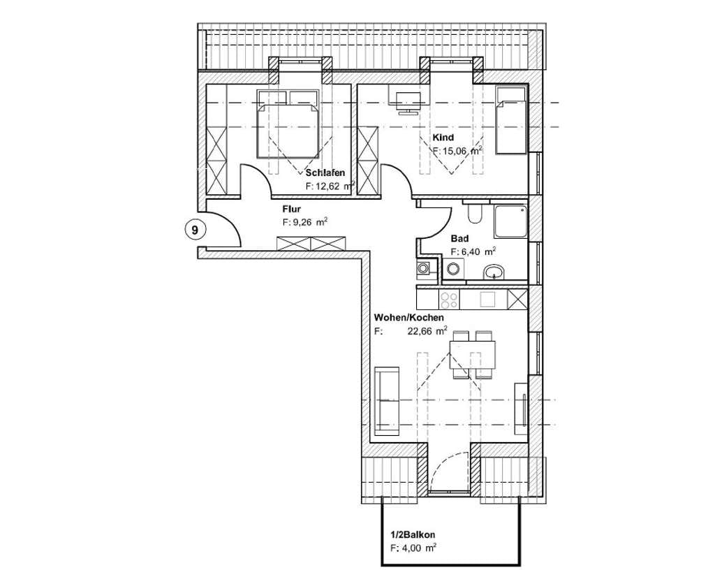 Immobilie in Plößberg - Traumhafte Dachgeschosswohnung im Neubauprojekt "Wohnen an der Goldenen Straße" in Plößberg! - Bild 4