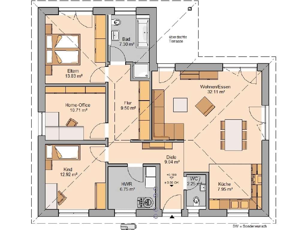 Immobilie in Theuma - Massiver Bungalow von Kern-Haus mit effektiver Raumaufteilung! - Bild 2