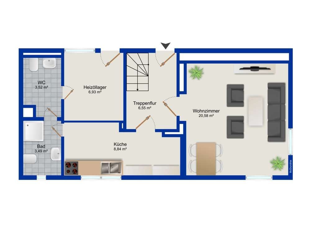 Immobilie in Lichtenau - Provisionsfrei für Käufer - Einfamilienhaus mit Nebengelass und Potential in Ottendorf - Bild 3