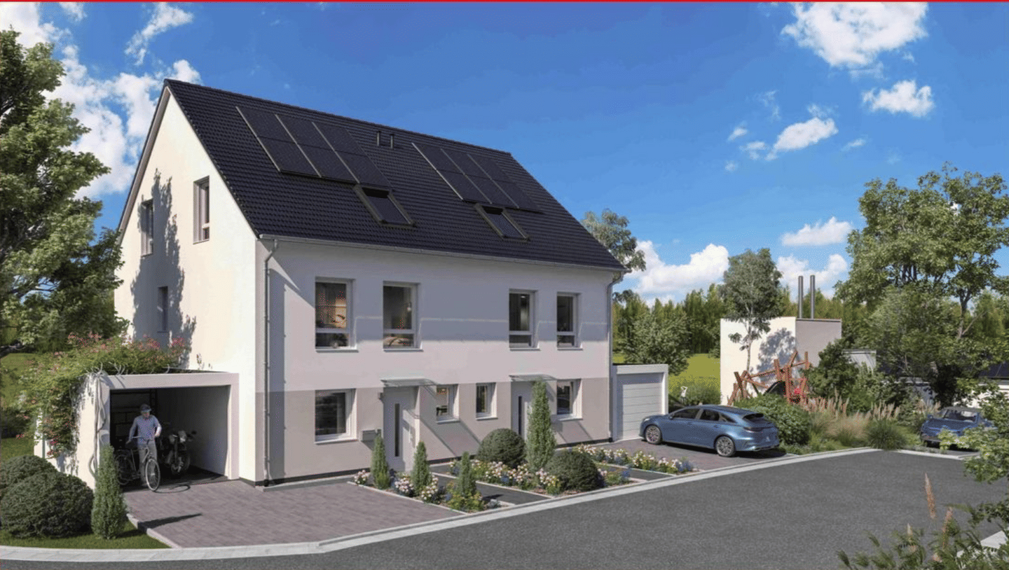 Immobilie in Armsheim - Zukunftssicheres Einfamilienhaus · KfW-40 QNG in Top Lage von Armsheim mit 141m² Wohnfläche PV Anlage, 2 PKW Stellplätze, Luft Wärme Pumpe - Bild 0